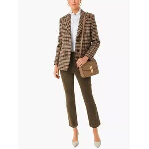 Tuckernuck Ashford Faux Suede Crop Kick Pants Olive Green Size Small NWT